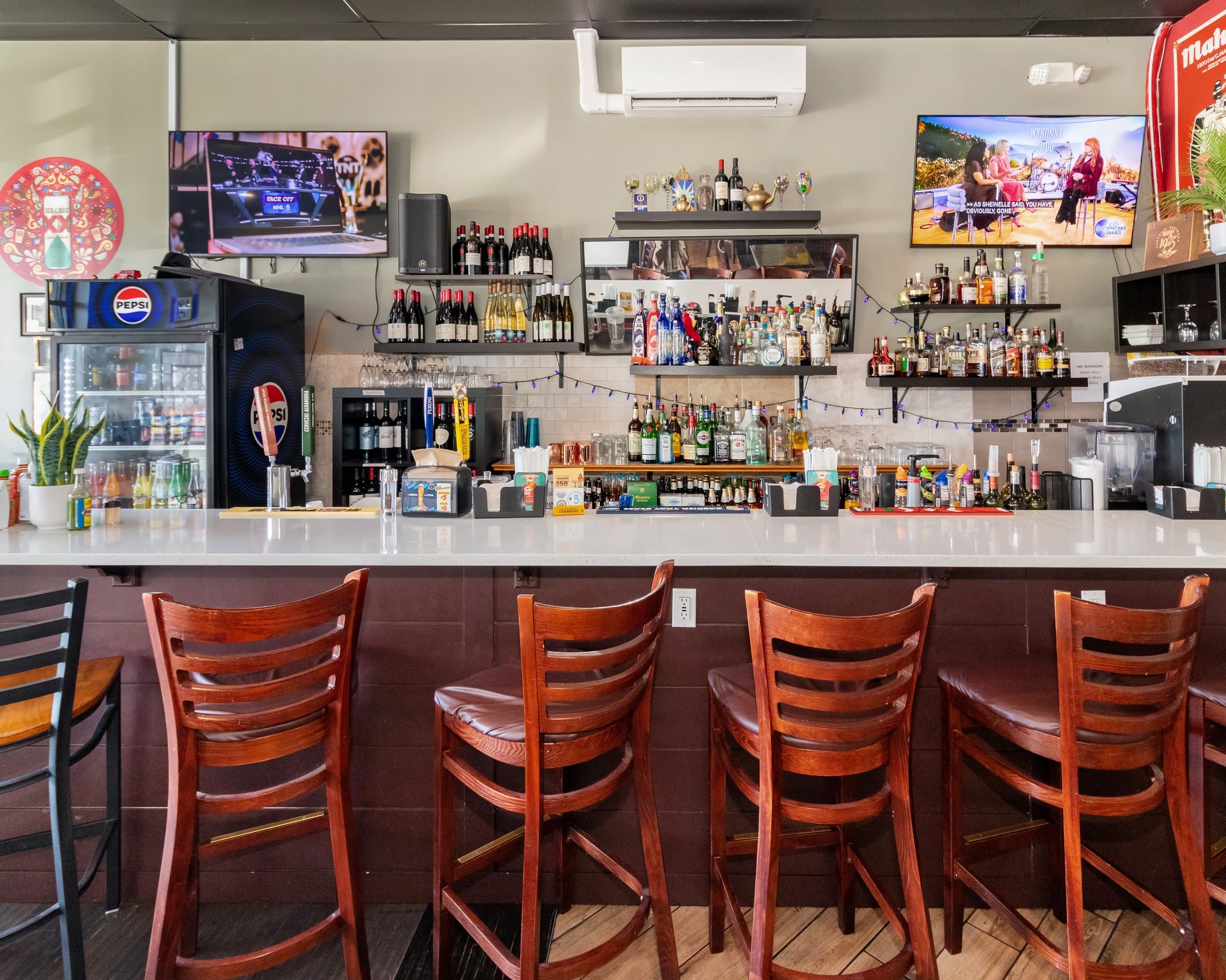 A seat at the bar